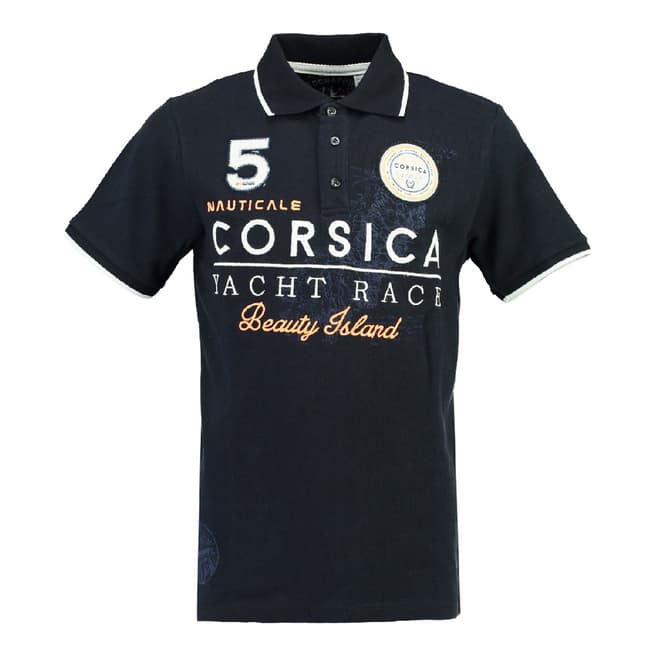Geographical Norway Boy's Navy Kelistica Short Sleeve Polo