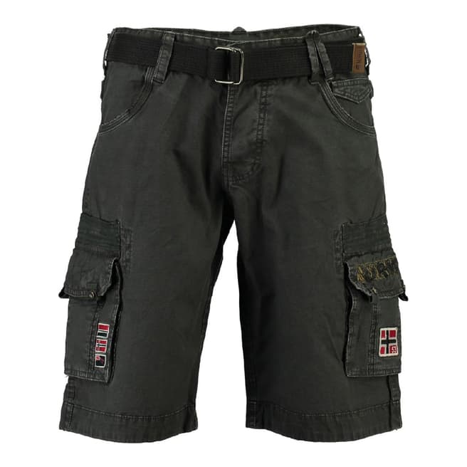 Geographical Norway Boy's Black Panoplie Shorts
