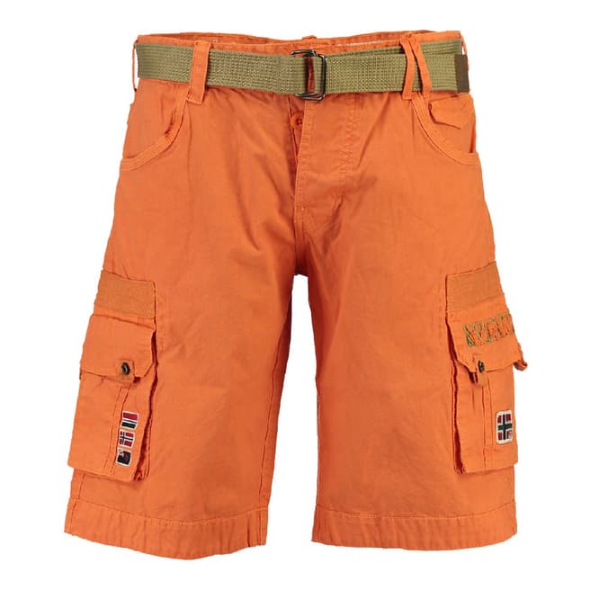 Geographical Norway Boy's Orange Panoplie Shorts