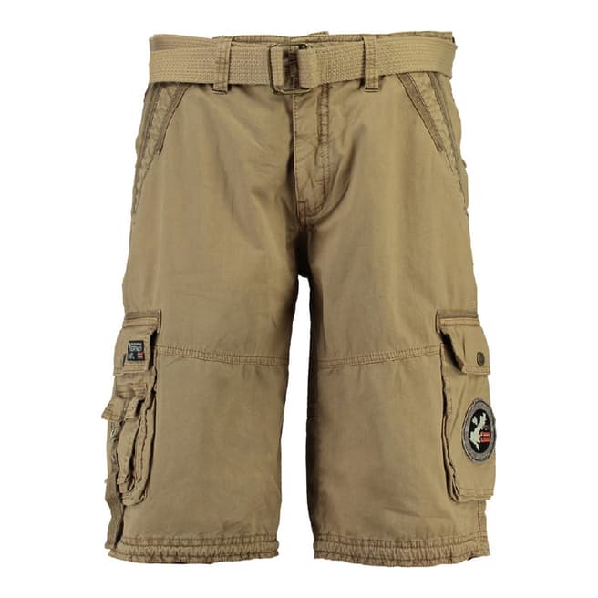 Geographical Norway Boy's Beige Pantheon Shorts