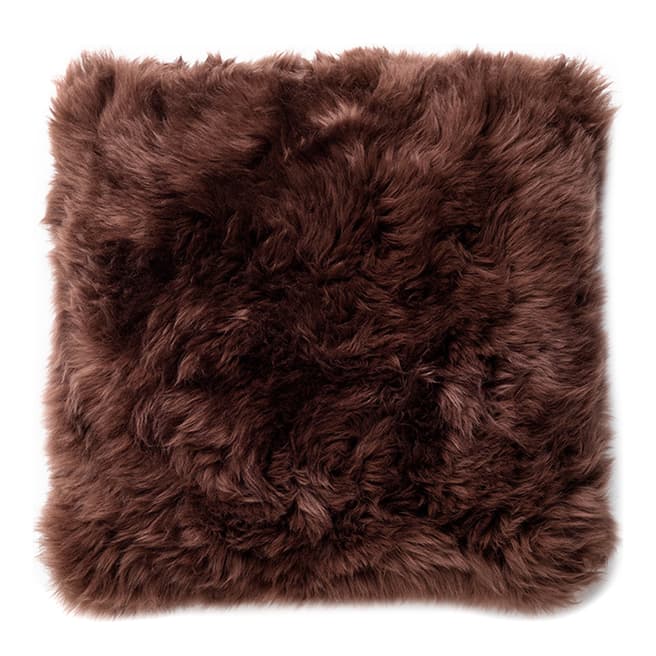 Royal Dream Brown Sheepskin Cushion 45x45cm