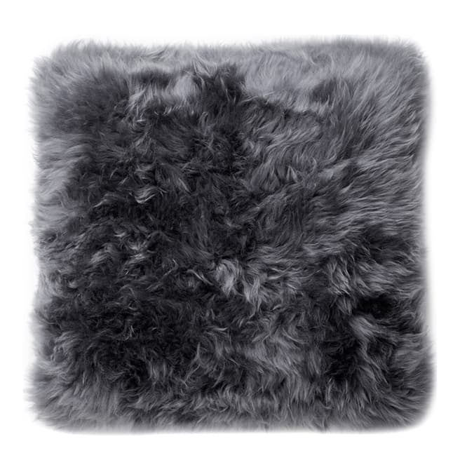 Royal Dream Grey Sheepskin Cushion 45x45cm