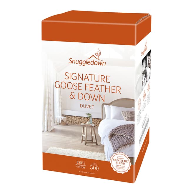 Snuggledown Goose Feather & Down Double 4.5 Tog Duvet