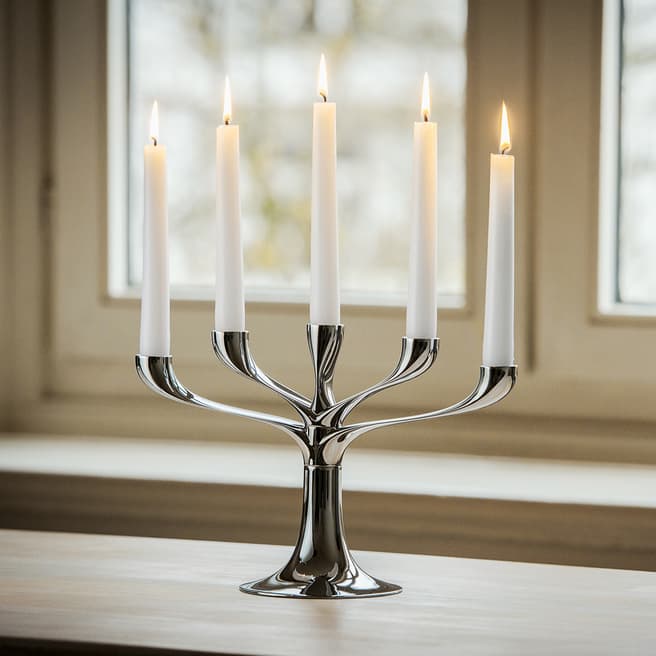 Philippi Silver Candelabra Candle Stand