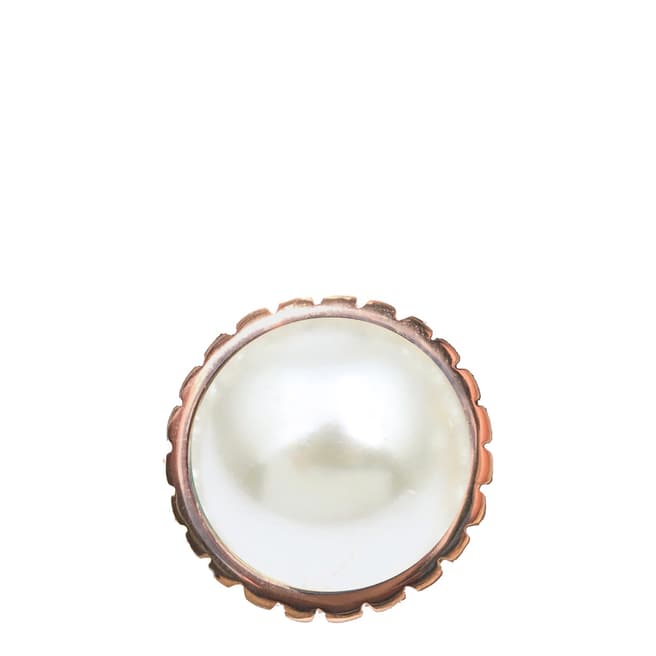 White label by Liv Oliver Rose Gold / White Pearl Ring
