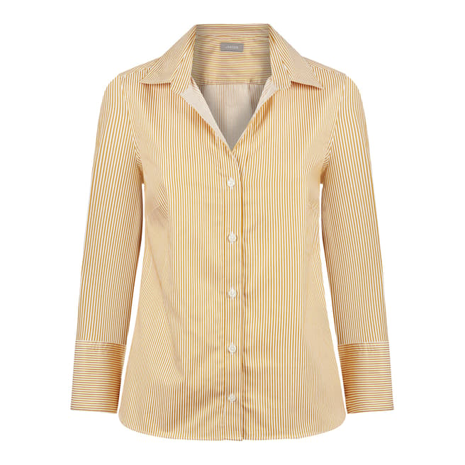 Jaeger Gold Fine Stripe Cotton Workshirt