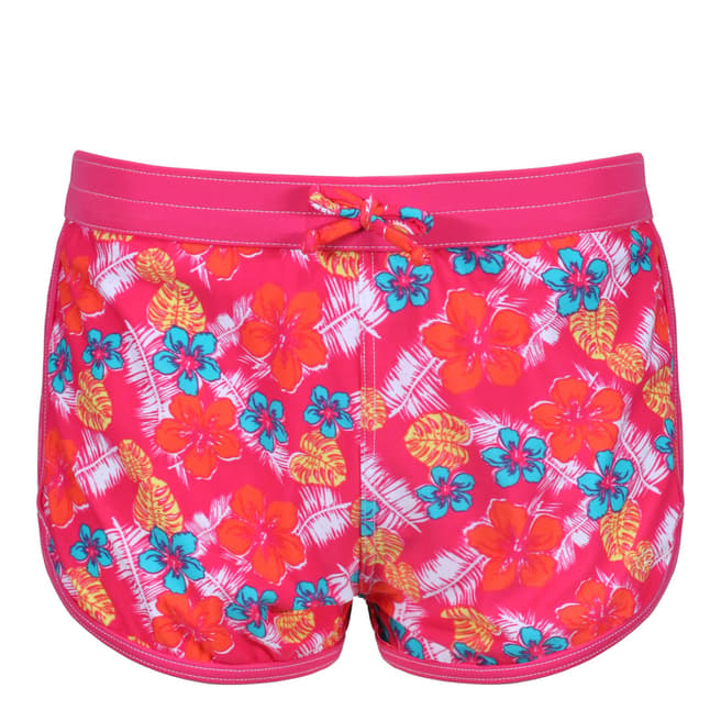 Regatta Kid's Hot Pink/Tropical Frilla Swimwear
