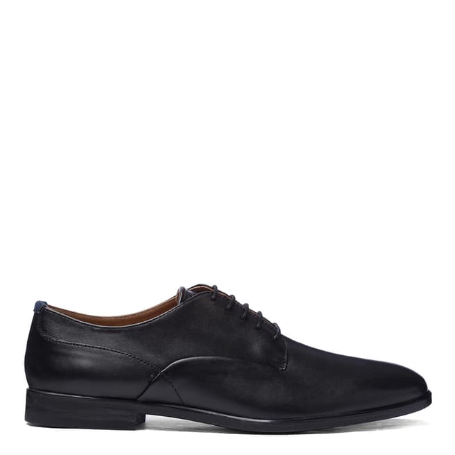 H by Hudson Black Leather Axminster Derby Shoes