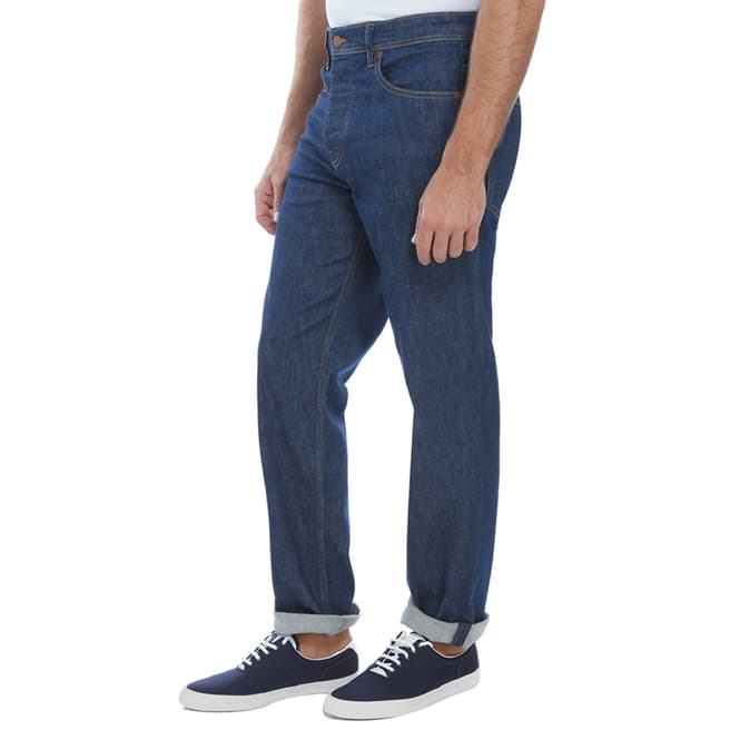 Hugo Boss Blue Denim Regular Cotton Stretch Jeans