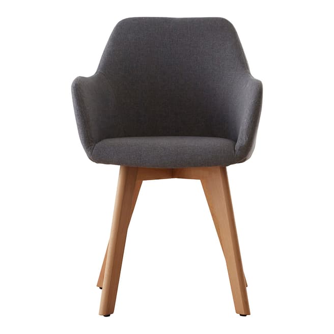Premier Housewares Stockholm Grey Fabric Chair
