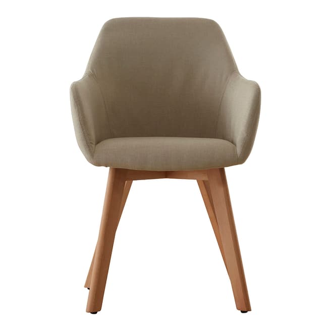 Premier Housewares Stockholm Stone Fabric Chair