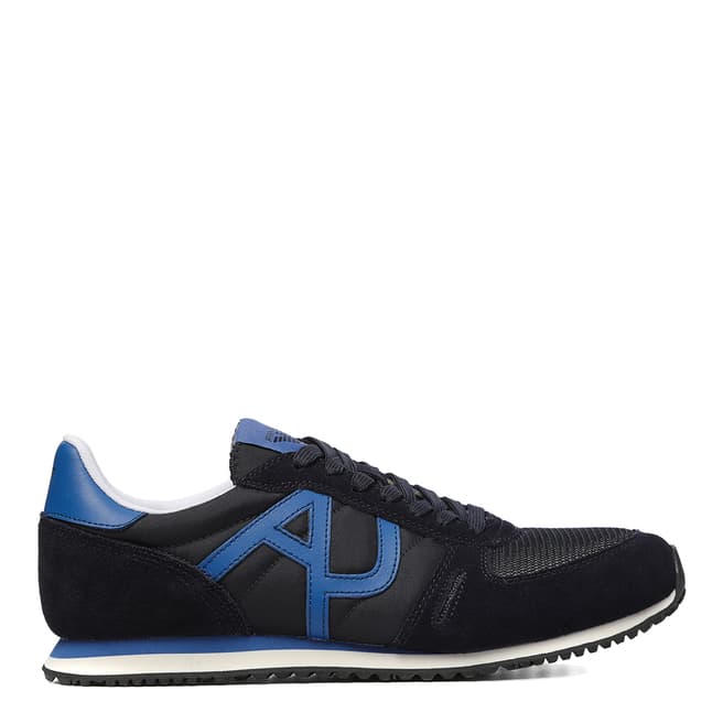 Armani Jeans Navy And Blue AJ Lace Up Sneakers