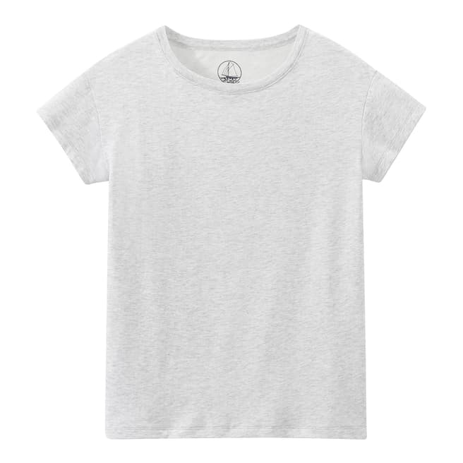 Petit Bateau Grey Light Tube Knit T-Shirt