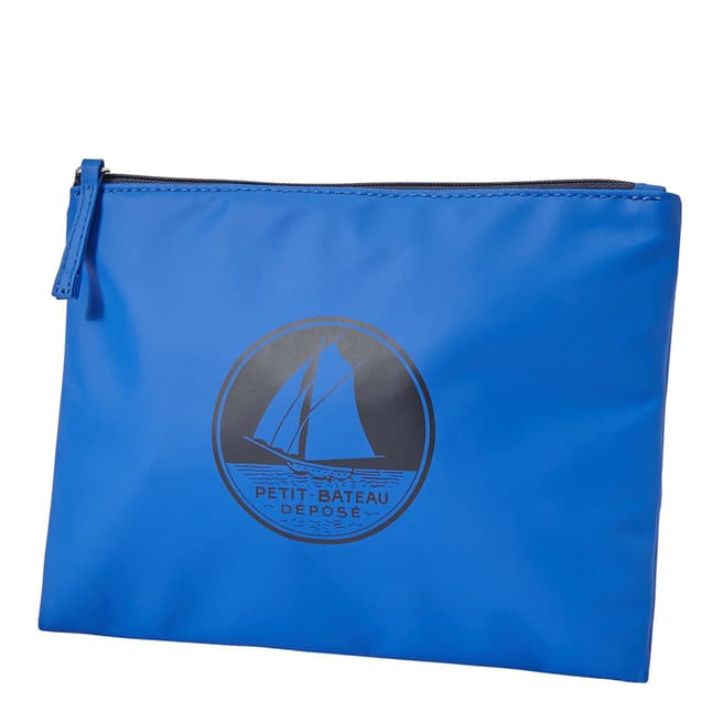 Petit Bateau Blue Waterproof Clutch Bag