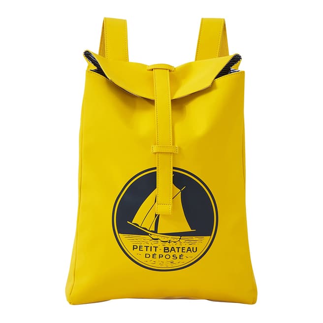 Petit Bateau Yellow Rectangular Backpack