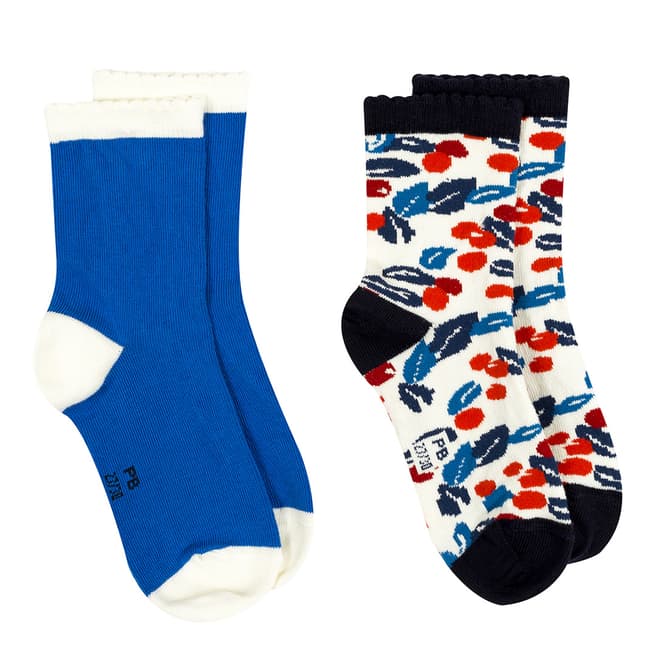 Petit Bateau Multi Coloured 2 Pairs Of Socks Set