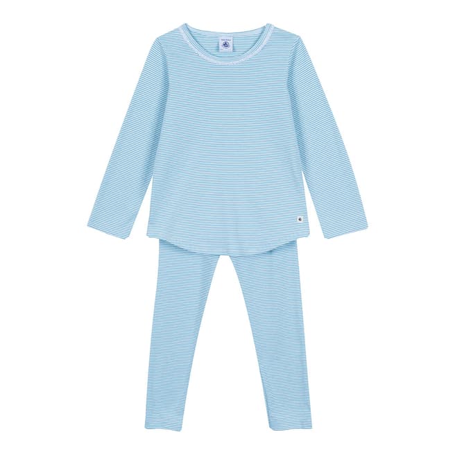 Petit Bateau Blue Milleraies-Striped Pyjamas