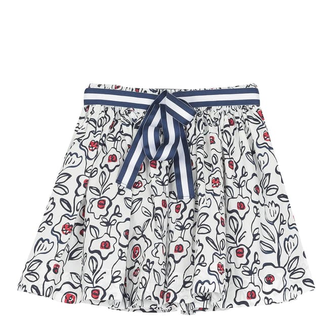 Petit Bateau Multi Printed Poplin Skirt