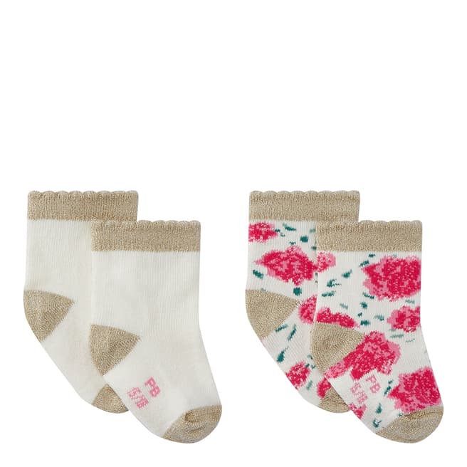 Petit Bateau Baby Girl's Multi Two Sock Set