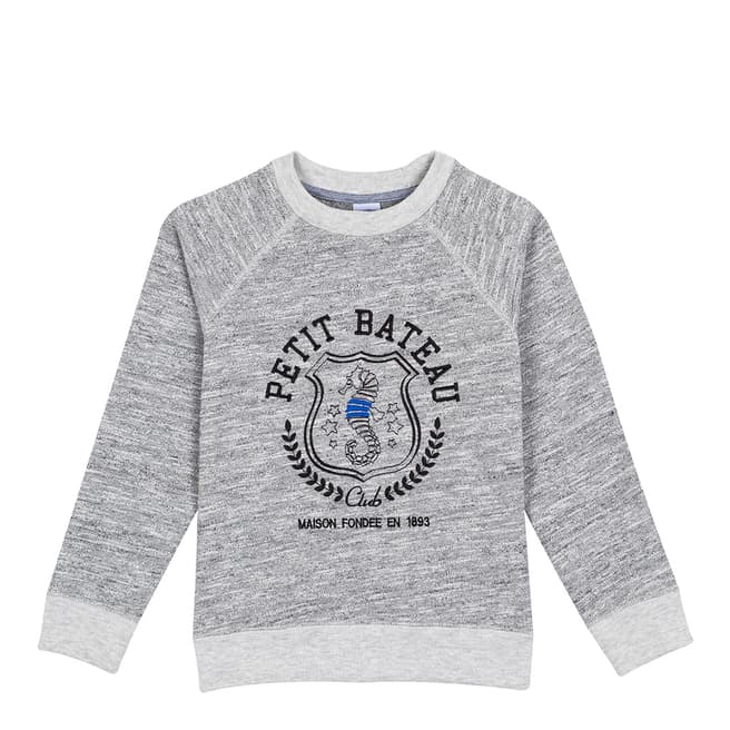 Petit Bateau Grey Heavyweight Jersey Sweatshirt