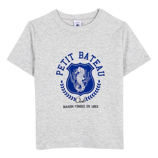 Petit Bateau Grey T-Shirt With Motif