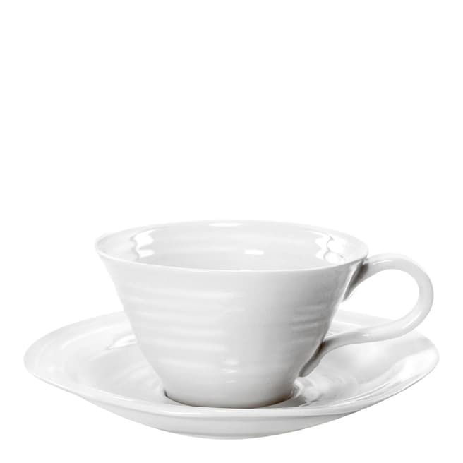 Sophie Conran Set of 4 Tea Cups & Saucers, 300ml
