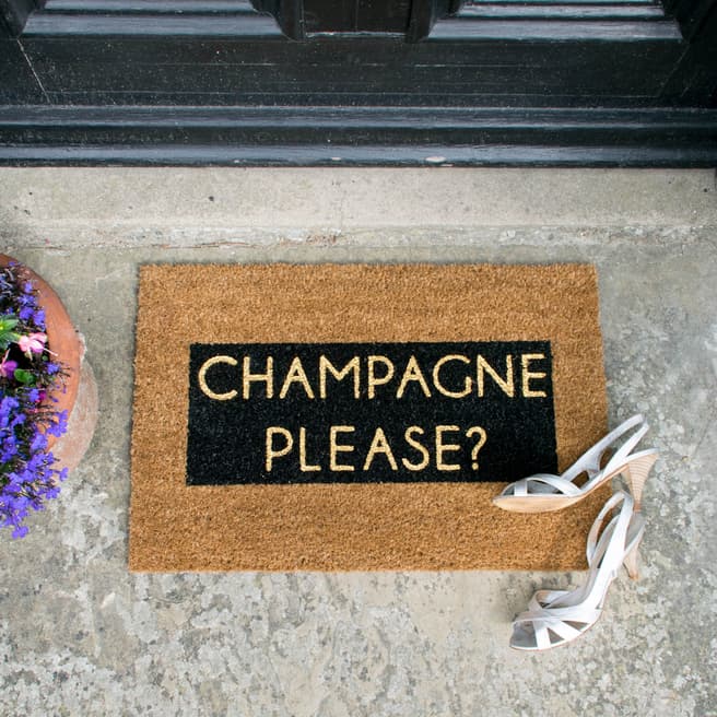Artsy Doormats Champagne Glitter Doormat