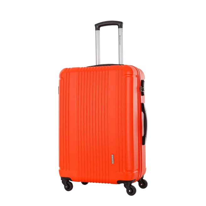 Platinium Orange 4 Wheel Antegria Suitcase 60cm