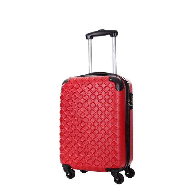 Steve Miller Sailor Red 4 Wheeled Cabin Suitcase 46cm