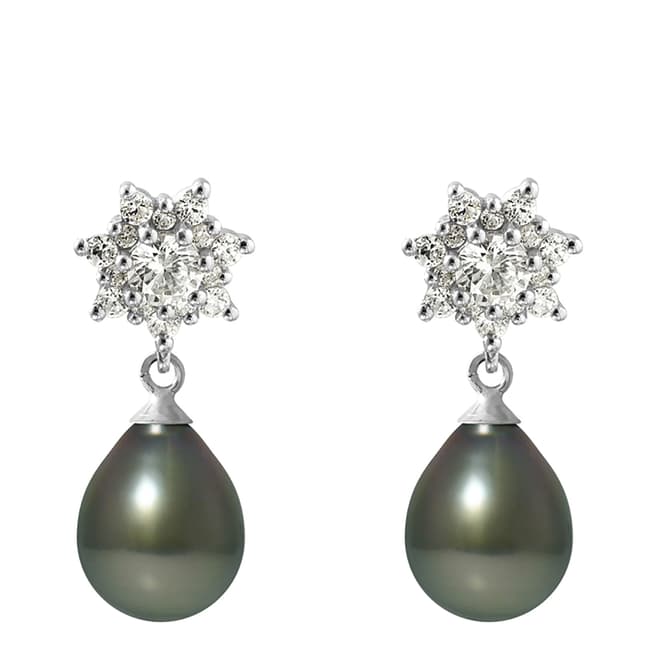 Ateliers Saint Germain Silver Star Tahiti Pearl Earrings