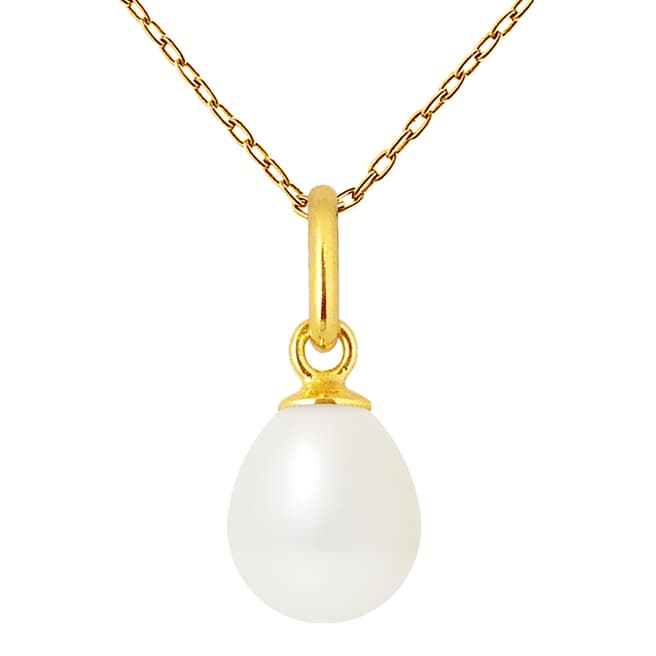 Atelier Pearls Natural White /Yellow Gold Freshwater Pearl Beliere Pendant 6-7mm