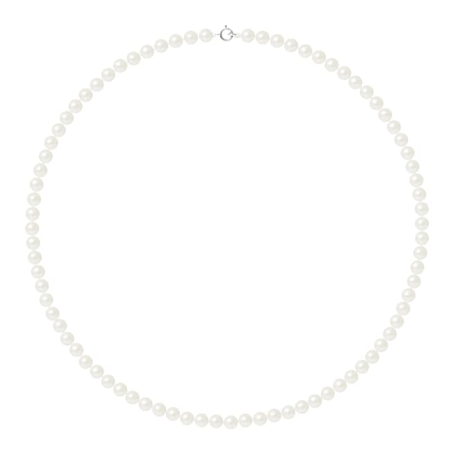 Ateliers Saint Germain Natural White/White Gold Freshwater Pearl Necklace 4-5mm