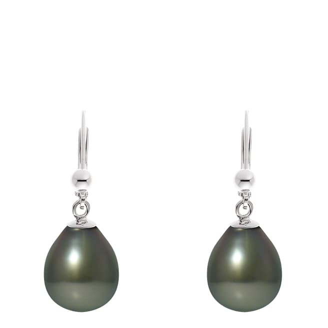 Atelier Pearls Silver Tahiti Pearl Earrings