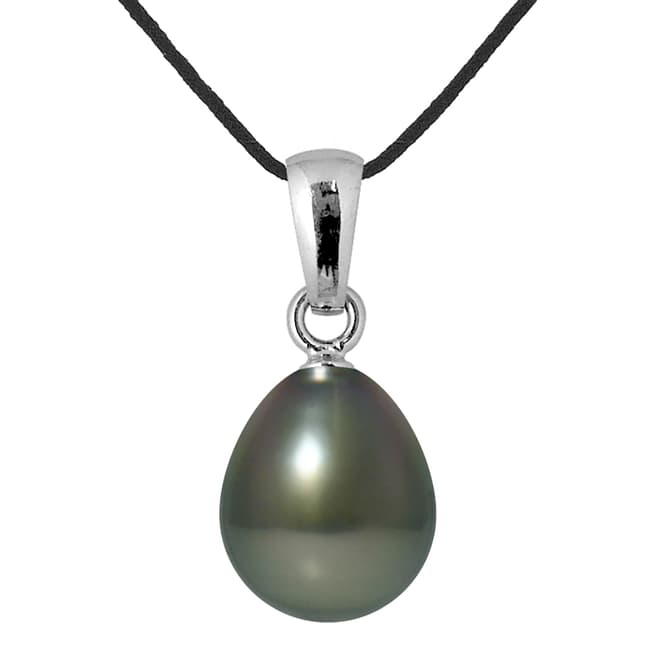Atelier Pearls Black Tahiti Pearl Necklace 8-9mm