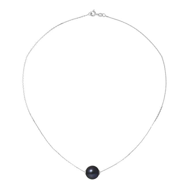 Ateliers Saint Germain Black Tahitian Style Silver Freshwater Pearl Necklace