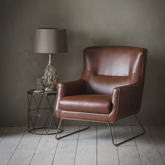 Gallery Living Camberley Lounge Chair, Matt Saddle