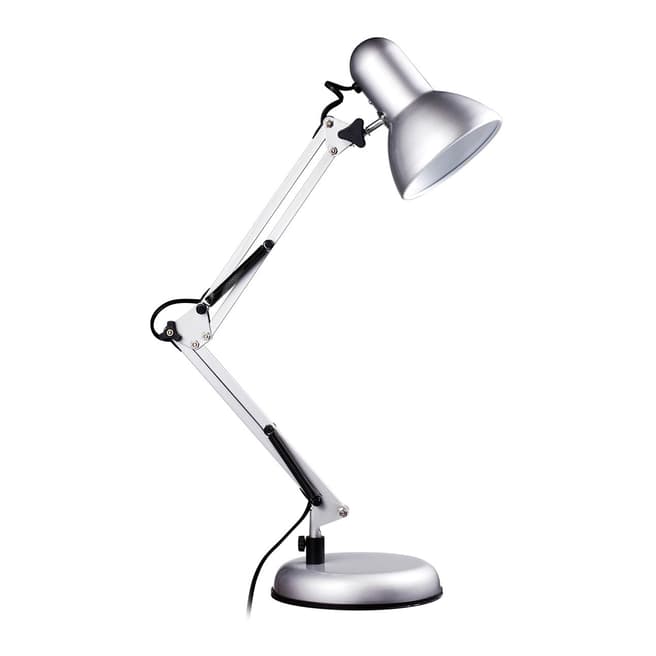 Fifty Five South Silver/Grey Studio Desk Lamp
