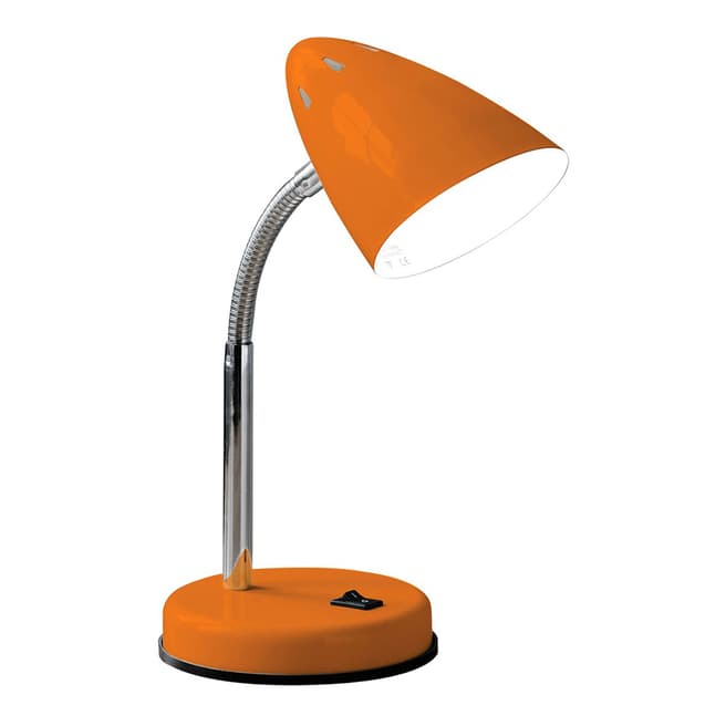 Premier Housewares Orange Gloss Desk Lamp