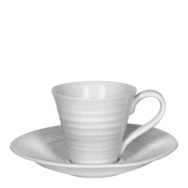 Sophie Conran Set of 2 Grey Espresso Cups & Saucers