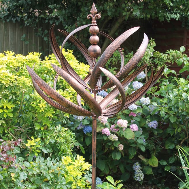 Creekwood Brushed Copper Windsor Wind Sculpture