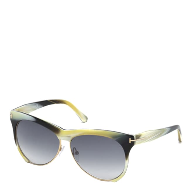 Tom Ford Women's Beige Horn Leona Sunglasses