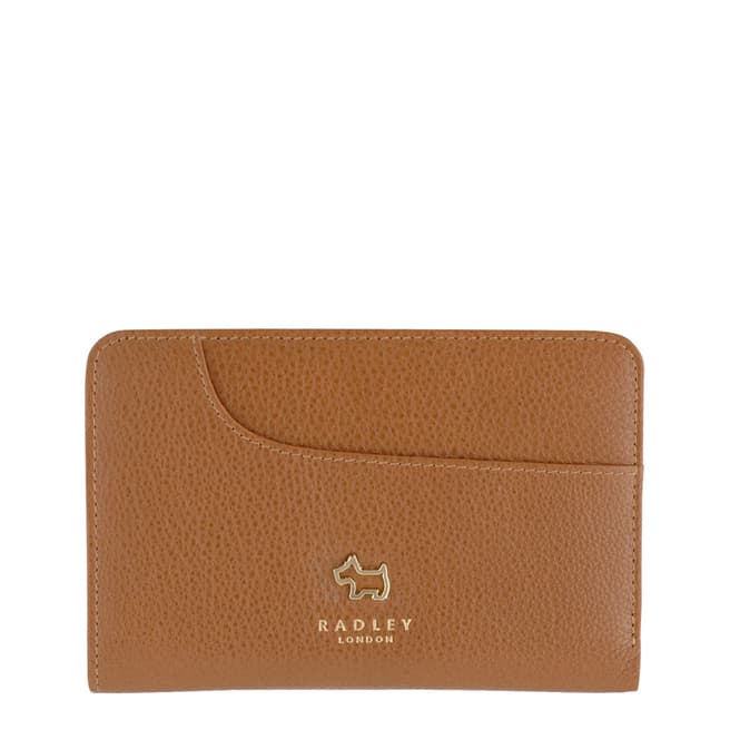 Radley Tan Leather Medium Ziptop Pocket Purse