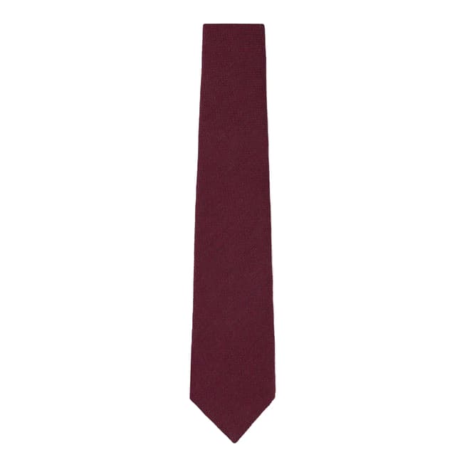 Hackett London Red Silk Solid Tie