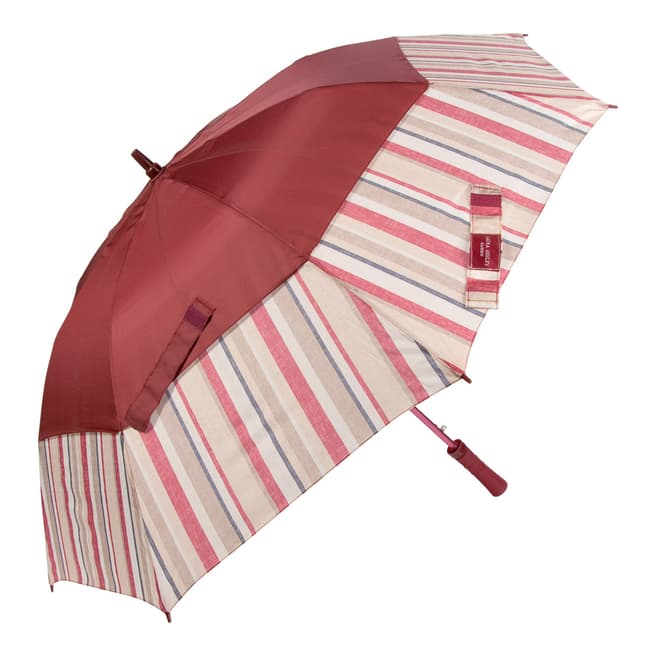 Laura Ashley Biscuit Ripley Scarlet Stripes Umbrella