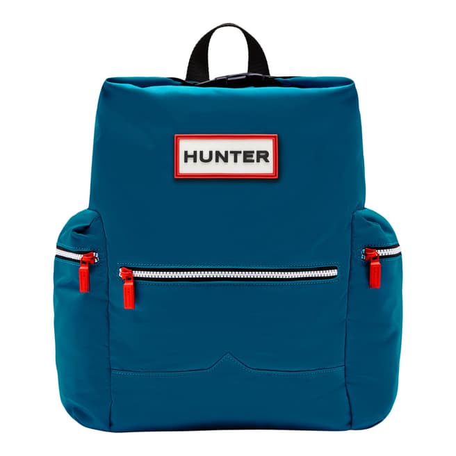 Hunter Blue Top Clip Nylon Backpack