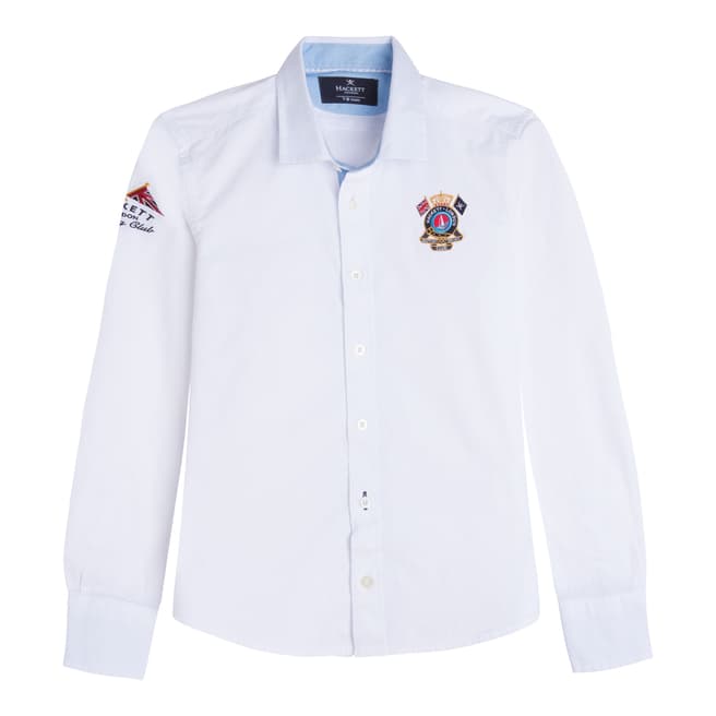 Hackett London Boy's White Sailing Club Shirt