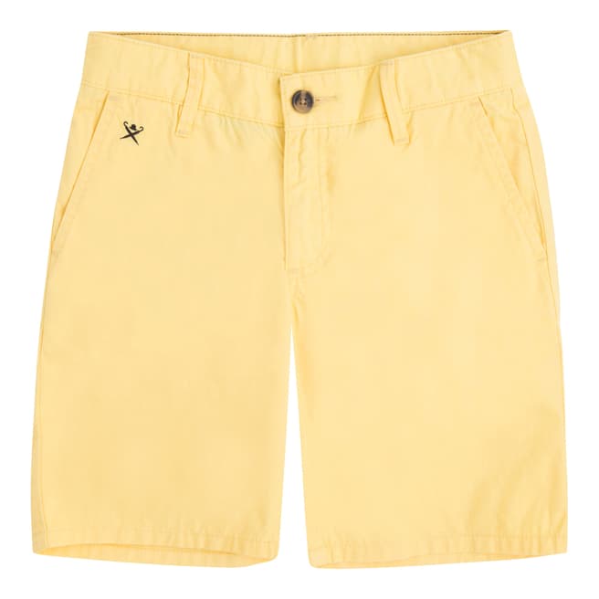 Hackett London Boy's Yellow Cotton Stretch Swimming Shorts