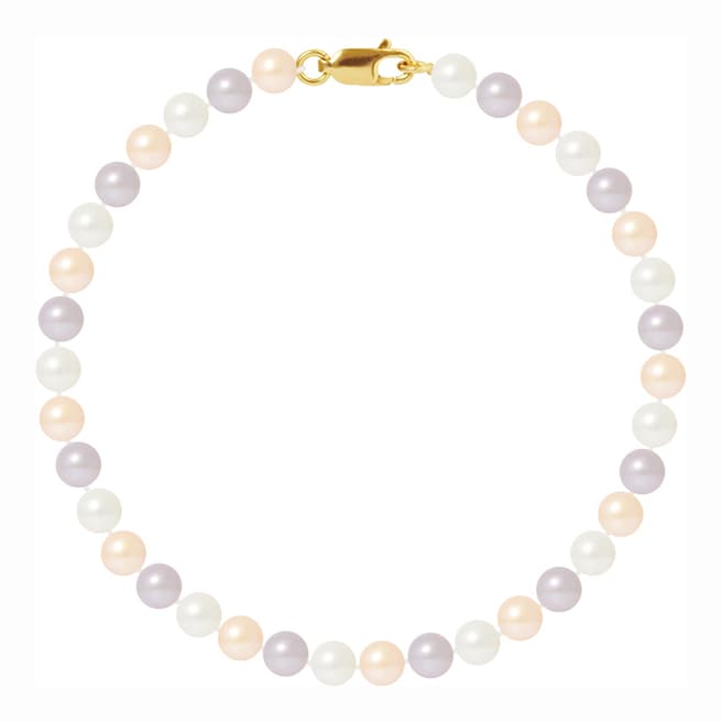 Just Pearl Multi Coloured Pastel Freshwater Pearl Bracelet