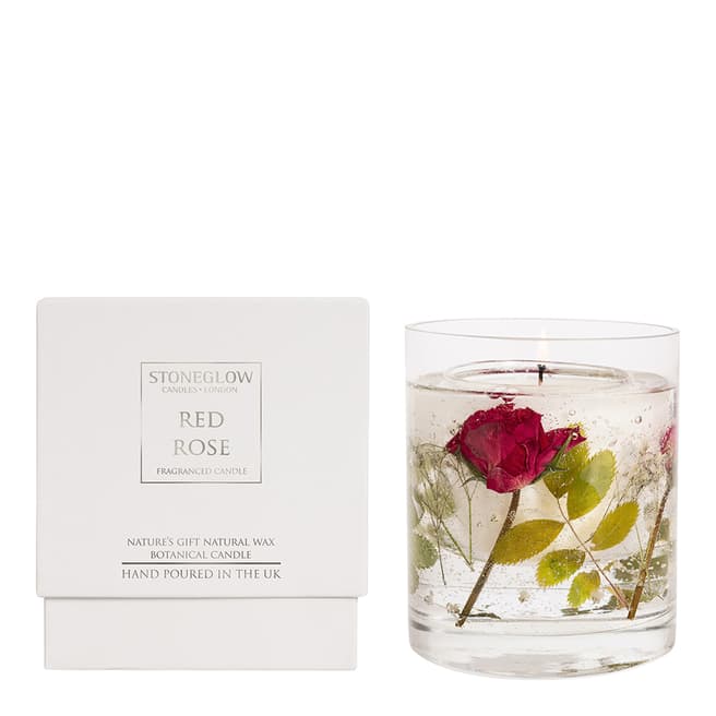 Stoneglow Candles Nature's Gift Red Rose Gel Candle