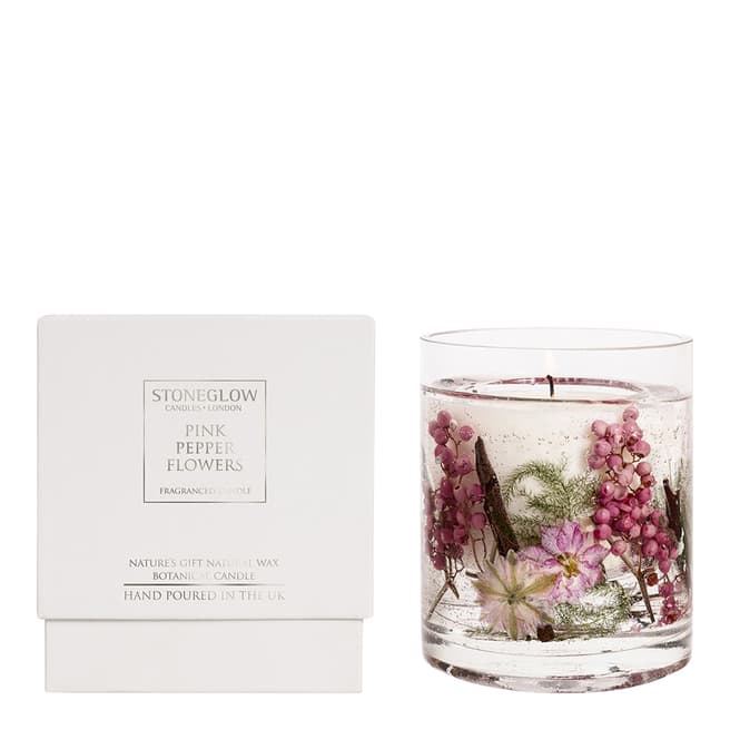Stoneglow Candles Nature's Gift Pink Pepper Flowers Gel Candle